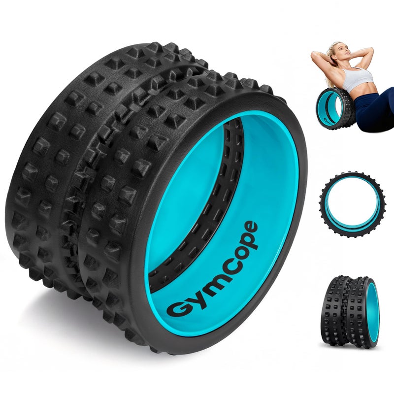 GymCope Back Roller for Back Pain Reliefn & Stretching, Deep Tissue Massage Roller Supports Up to 530 lbs / 240 kg, 5.5''-7.5'' Curved Foam Roller for Home Physical Stretching - Image 1