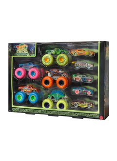 Hot Wheels Monster Trucks, Die-Cast Glow-in-the-Dark 1:64 Scale Toy Truck (Styles May Vary)  - Image 1