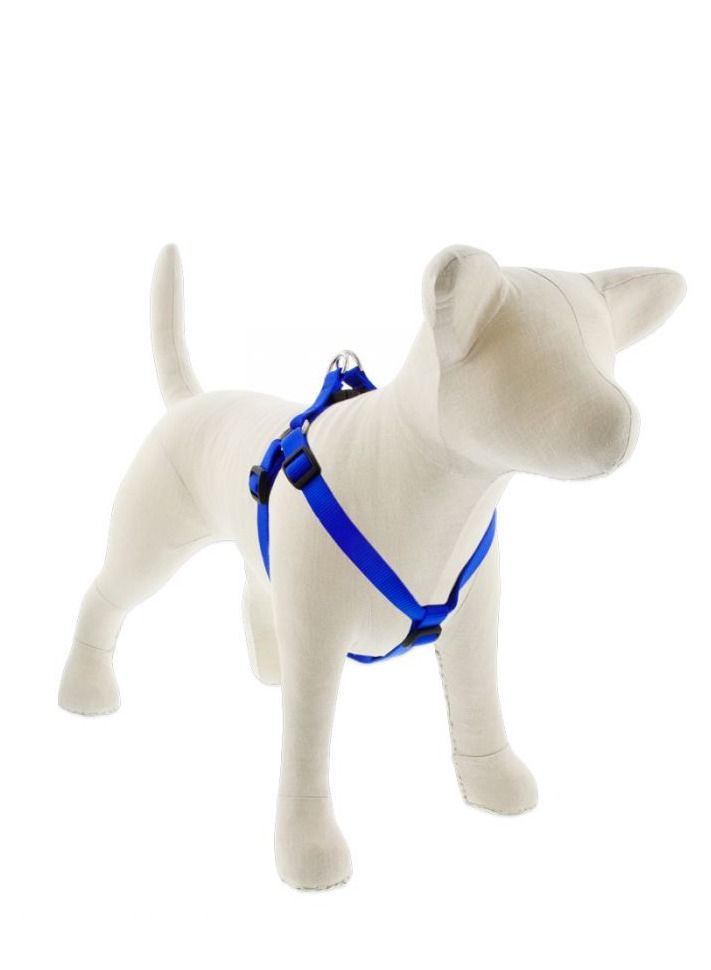 Medium Dog Basics Step In Harness 3/4 Belt Thick Blue