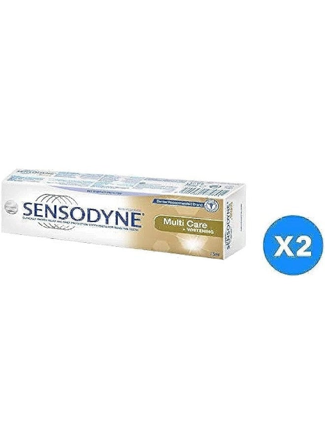 Sensodyne Sensodyne Toothpaste Multi Care Plus Whitening - 75 ml X 2 