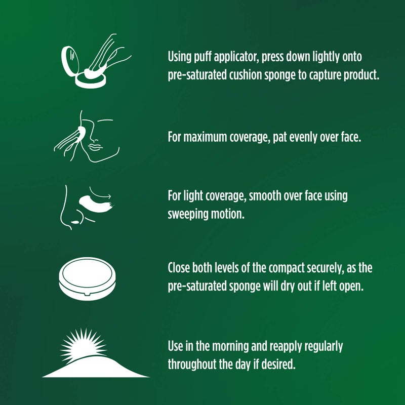 AmorePacific أموري باكفيك كولور كنترول كوشن كومباكت طيف واسع SPF 50+ | أساس كوري بتغطية قابلة للبناء ونهاية لامعة، 106 وردي متوسط، 1.05 أونصة - Image 5