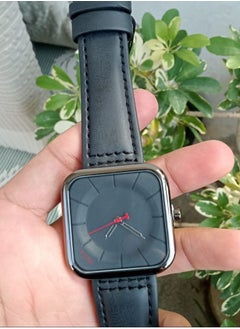 TOMI Stylish Black Leather Strap Watch By TOMI For Unisex, Men And Women, Watch Face Size 42 MM  - Image 4