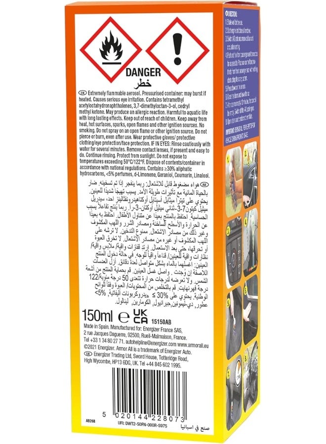 ARMOR ALL AA 150ml Odour Eliminator Fogger – Air Freshener & Sanitizer Spray (Pack of 12) - Image 4