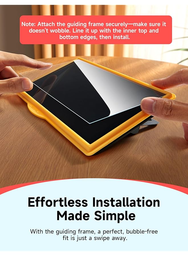 جيسوس مجموعة من 3 واقيات شاشة لجهاز نينتندو سويتش 2، واقي زجاجي فائق الدقة، صلابة 9H، سهل التركيب مع إطار توجيهي، زجاج مقسّى مقاوم للخدش - Image 3