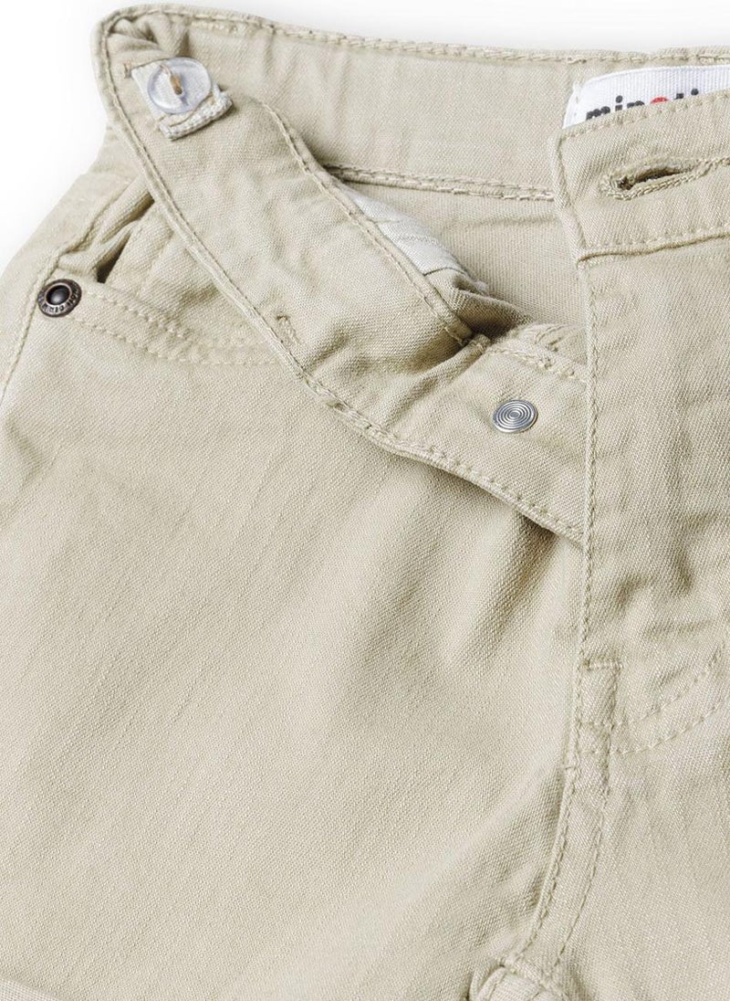 مينوتي شورت تويـل للأولاد المراهقين بحافة مطوية وجيوب - Image 4