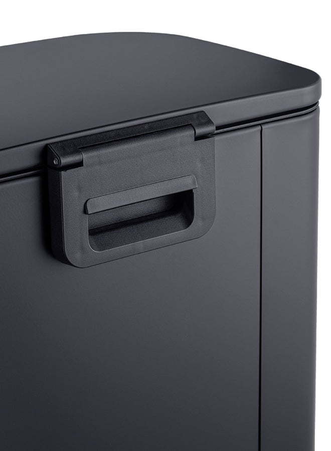 Noon East 50L Pedal Trash Bin with soft close Black 42.8x34x61 cm - Image 4