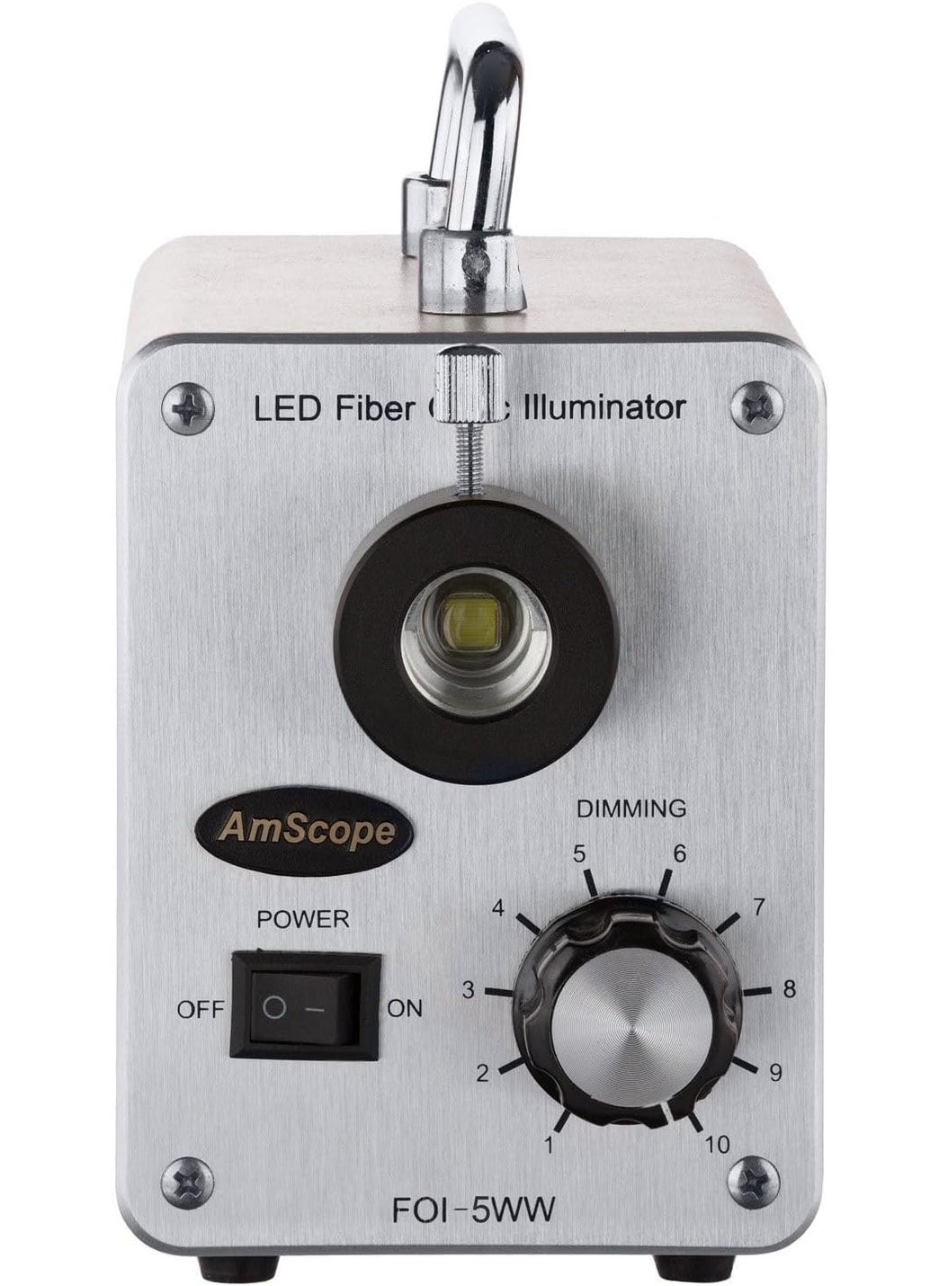 AmScope AmScope LED50WS 50W LED Fiber Optic Single Gooseneck Light Microscope Illuminator  - Image 3