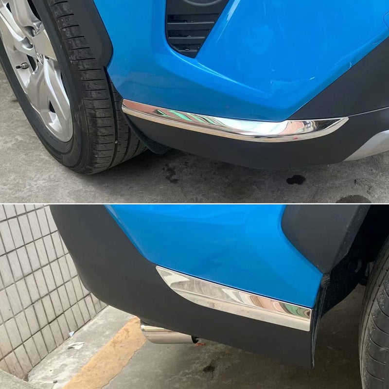 غطاء حماية زوايا الصدام الأمامي والخلفي من Beautost لسيارة تويوتا RAV4 2019 2020 2021 2022 2023 2024 2025 من الفولاذ المقاوم للصدأ