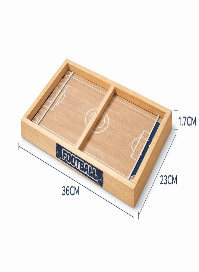 شاجون لعبة شاجون لكرة القدم بالأصابع السريعة 3 في 1، لعبة لوحية خشبية | كرة قدم بالأصابع، لودو، سلم الثعبان | لعبة لوحية داخلية للأطفال والعائلة | هدية عيد ميلاد للأولاد والبنات من عمر 5 سنوات فما فوق - Image 5