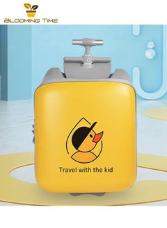 BLOOMING TIME 2-in-1 children's luggage, with two universal wheels and customs locks, can be brought on the plane, with a maximum load-bearing capacity of 50KG  - Image 1
