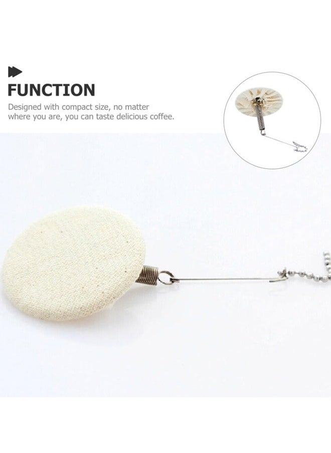 10Pcs Set Coffee and Tea Syphon Replacement Filter Cloth Coffee Filter Cloth Household Reusable Cotton Coffee Syphon Cloth Replacement Filter For Siphon Pot