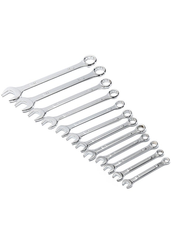 LAWAZIM Combination Spanner Set - 8-24inch, 12 Piece - Ratcheting Wrench Kit with Open-End & Box-End Design, Anti-Slip Grip, High-Torque Mechanism, Compact Carry Case | Ideal for Car, Home & Workshop - Image 4