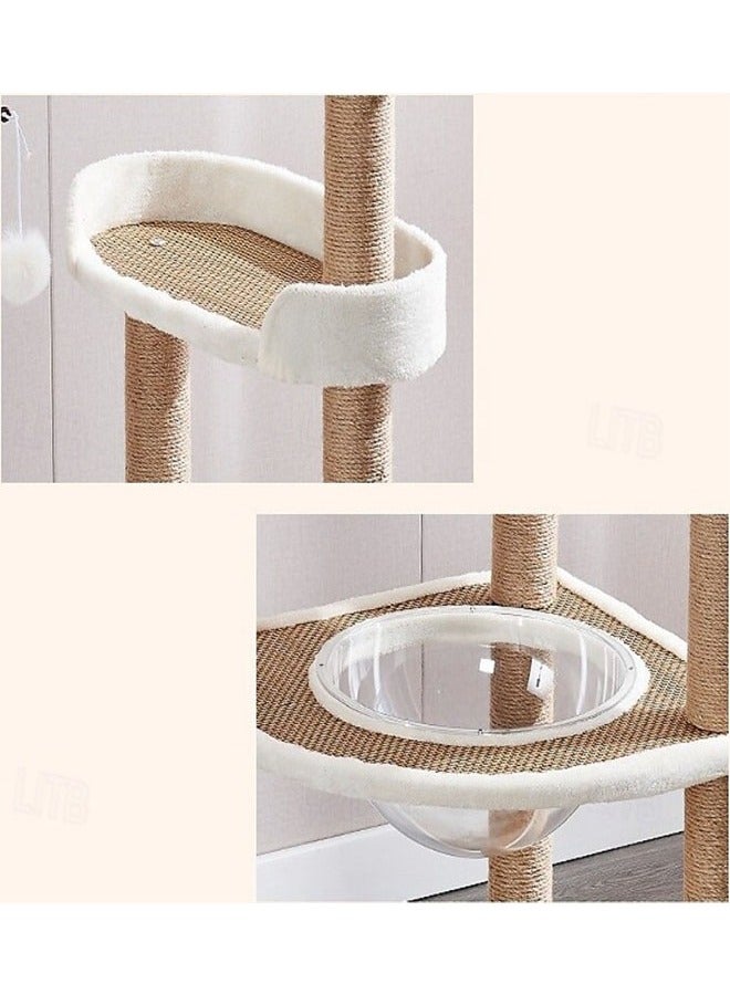 KLNAMAEAAN Multi-level cat tree with hideaway and perches, size: height 163 cm - Image 3