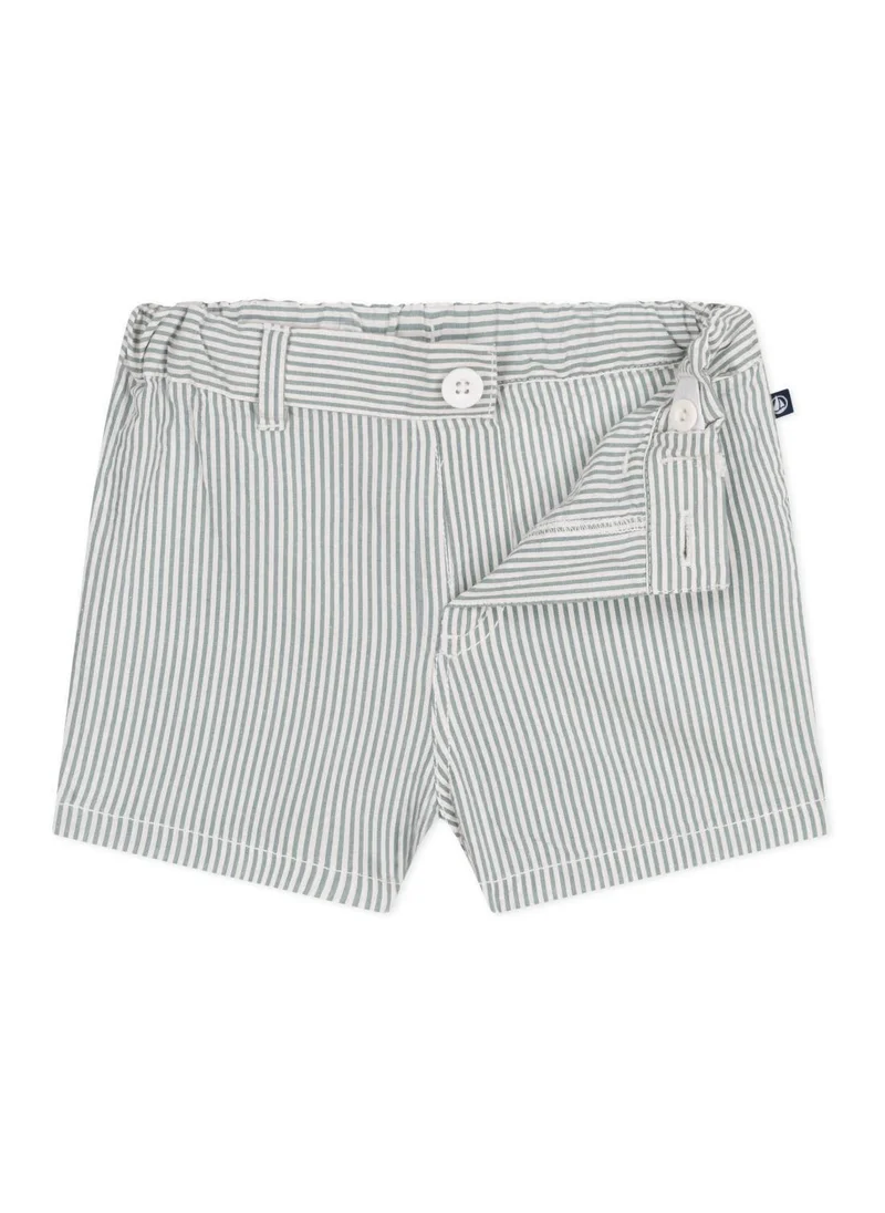 Petit Bateau Babies' stripy seersucker shorts