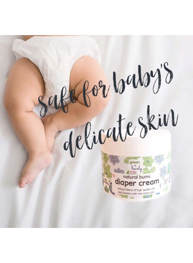 Green + Lovely Natural Bums Nappy Rash Cream {Chemical Free}, Made with Organic Shea Butter & Coconut. Calming Lavender Chamomile. Non-nano. High Grade. - Image 5