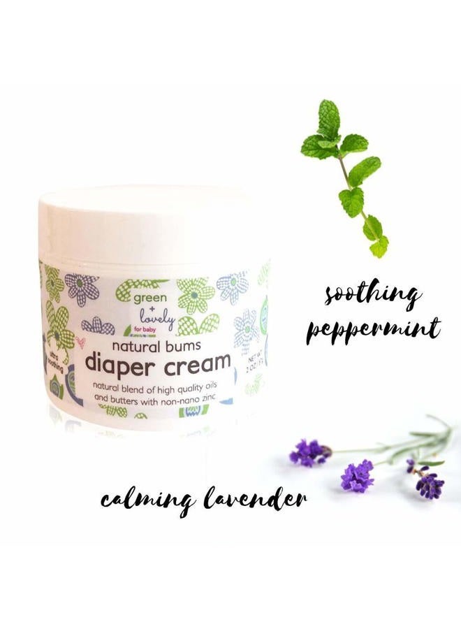 Green + Lovely Natural Bums Nappy Rash Cream {Chemical Free}, Made with Organic Shea Butter & Coconut. Calming Lavender Chamomile. Non-nano. High Grade. - Image 4