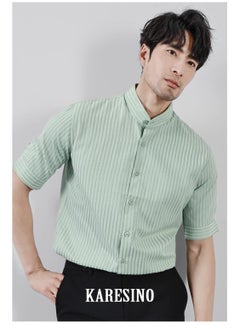 KARESINO Temperament Casual Ice Silk Short Sleeved Shirt  - Image 1
