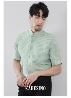 KARESINO Temperament Casual Ice Silk Short Sleeved Shirt  - Image 2