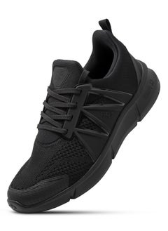 PUCA PUCA Sneakers for Men | Light Weight Casual Men's Shoes with Mesh Outer | X-Seven Black  - Image 1