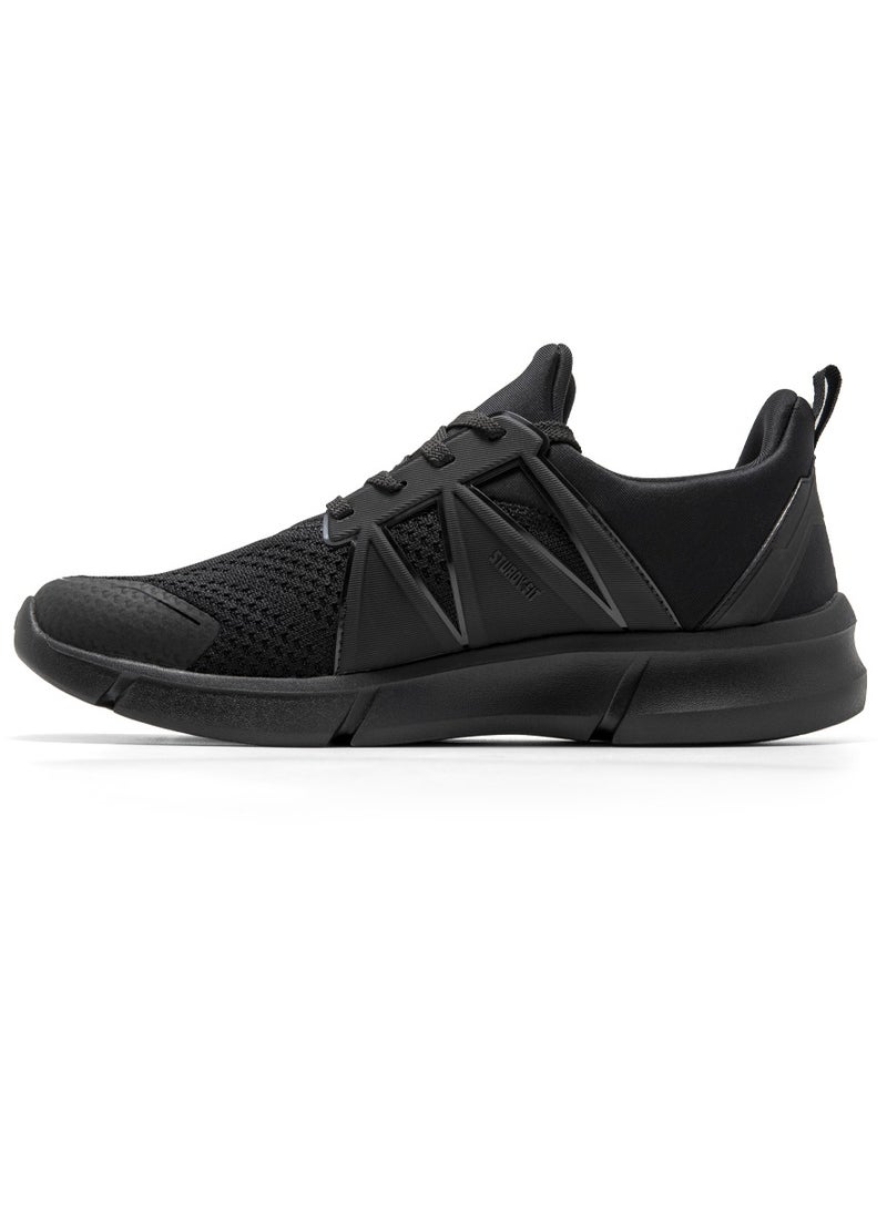 PUCA PUCA Sneakers for Men | Light Weight Casual Men's Shoes with Mesh Outer | X-Seven Black  - Image 4