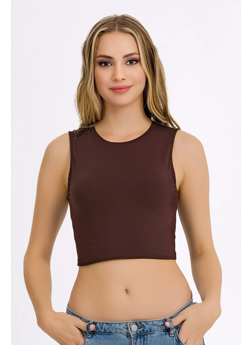 İlke İç Giyim Women's Lycra Sleeveless Crop