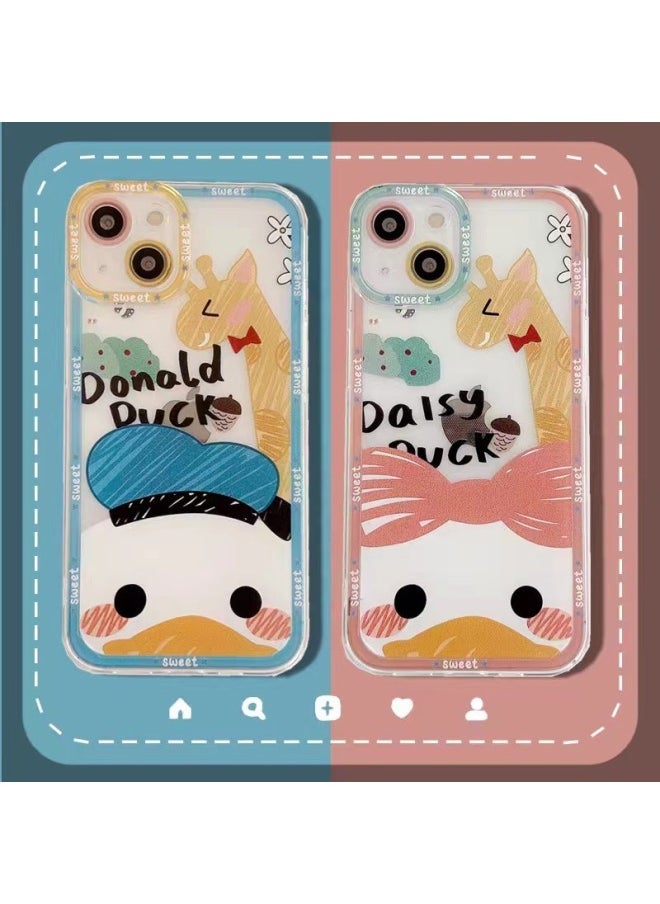 Cartoon Star Dai Lu For Iphone 13promax Phone Case For Iphone12 Transparent 11 Cute XS Couple All Inclusive-Color:Stitch Single-Applicable Model:For Iphone 16 Puls