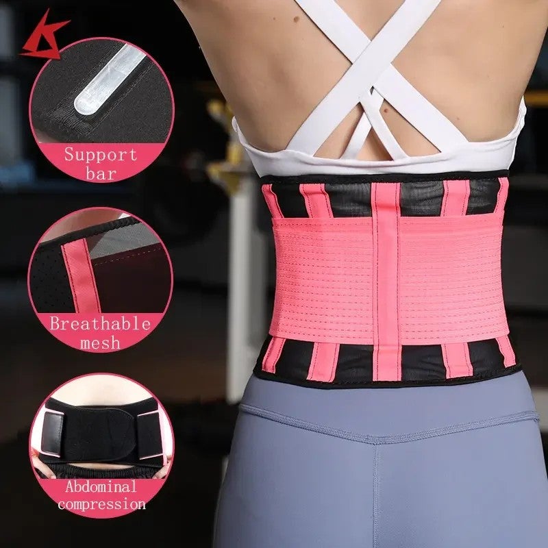 Bluejw High Quality Breathable Sports Waist Trimmer Belt for Women Men - Slimming Fitness Trainer & Abdominal Support - Image 5