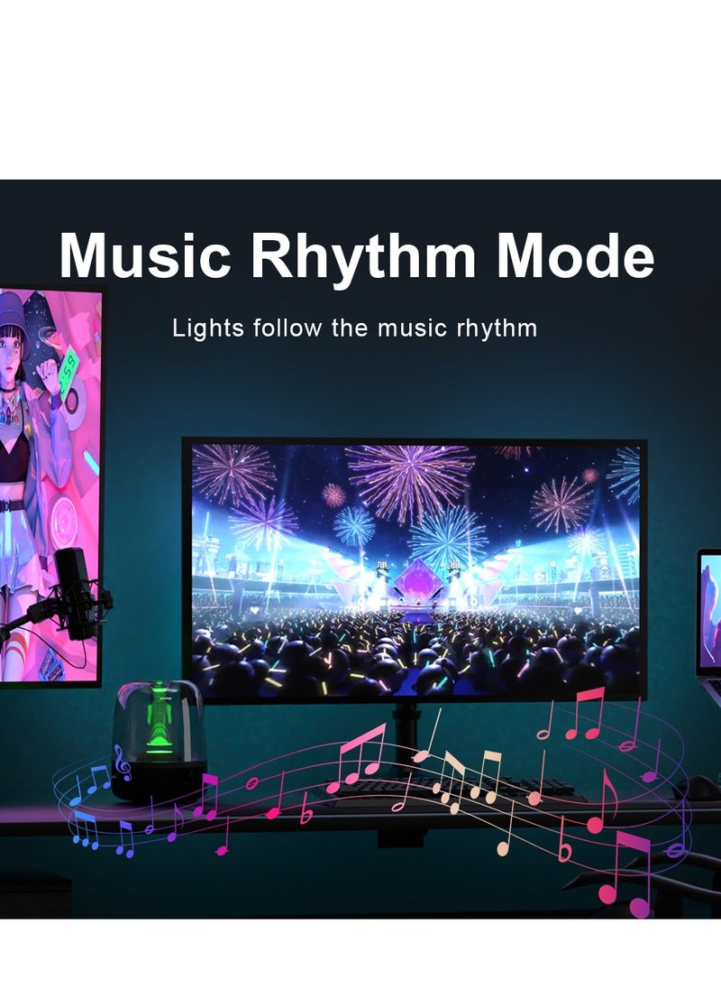 Furtey - 24in Monitor Led Backlights, Led Strip Lights That Sync with Screen Color or Music, RGB Atmosphere Light Bar Behind Monitor, Usb Interface, Software Control, Supports Pc or Ma ﻿ (24 inches) - Image 1