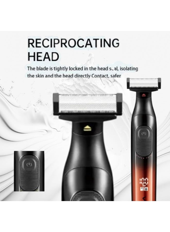 VGR Super Trim 2 in 1 Full Body Hair Trimmer and Shaver, V-361, USB Charging, IPX6 Waterproof, LED Display, 500mAh Lithium Battery Multicolour - Image 2