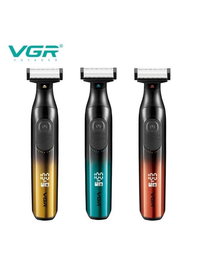 VGR Super Trim 2 in 1 Full Body Hair Trimmer and Shaver, V-361, USB Charging, IPX6 Waterproof, LED Display, 500mAh Lithium Battery Multicolour - Image 1
