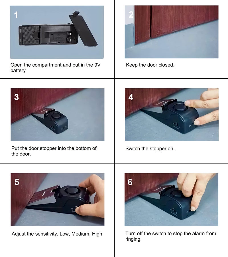 TRUSTELLA All in one Original Trustella Heavy-Duty Portable Door Lock - Stainless Steel Security Tool for Enhanced Safety - Ideal for Home, Travel, Hotels, Apartments - Image 4