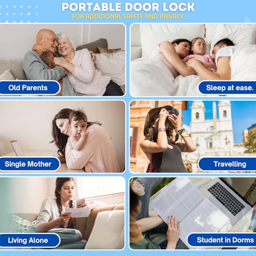 TRUSTELLA All in one Original Trustella Heavy-Duty Portable Door Lock - Stainless Steel Security Tool for Enhanced Safety - Ideal for Home, Travel, Hotels, Apartments - Image 5