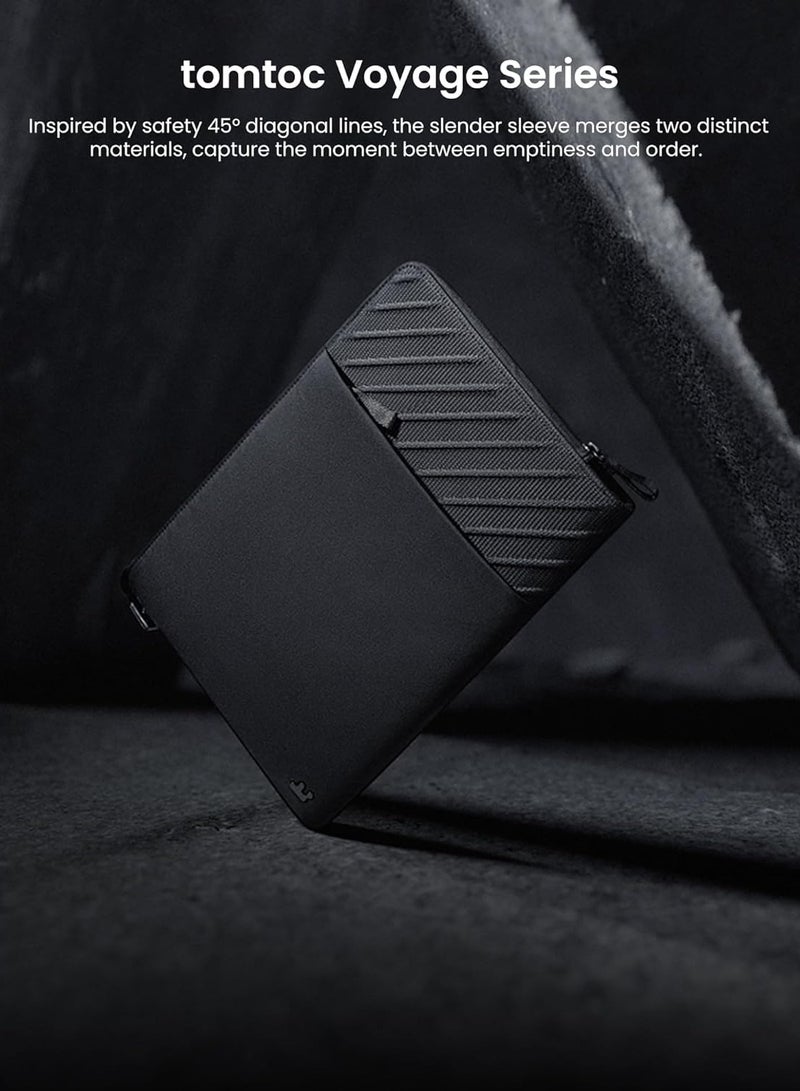 Tomtoc Voyage-A10 16 Inch Laptop Sleeve Case for MacBook Pro M3/M2/M1 Pro/Max (A2991/A2780/A2485/A2141) & MacBook Air M2 A2941 – Eco-Friendly Premium Slim Protective Carry Bag, Shockproof, Water-Resistant - Image 3