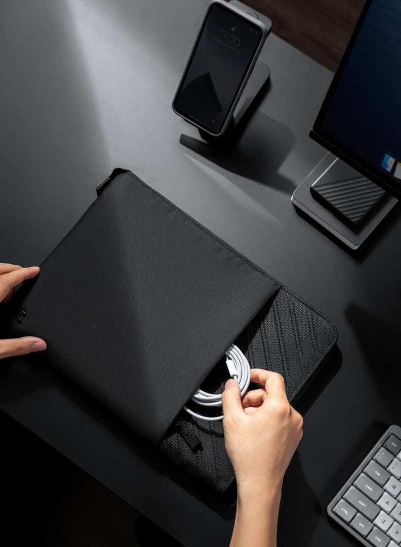 Tomtoc Voyage-A10 16 Inch Laptop Sleeve Case for MacBook Pro M3/M2/M1 Pro/Max (A2991/A2780/A2485/A2141) & MacBook Air M2 A2941 – Eco-Friendly Premium Slim Protective Carry Bag, Shockproof, Water-Resistant - Image 5