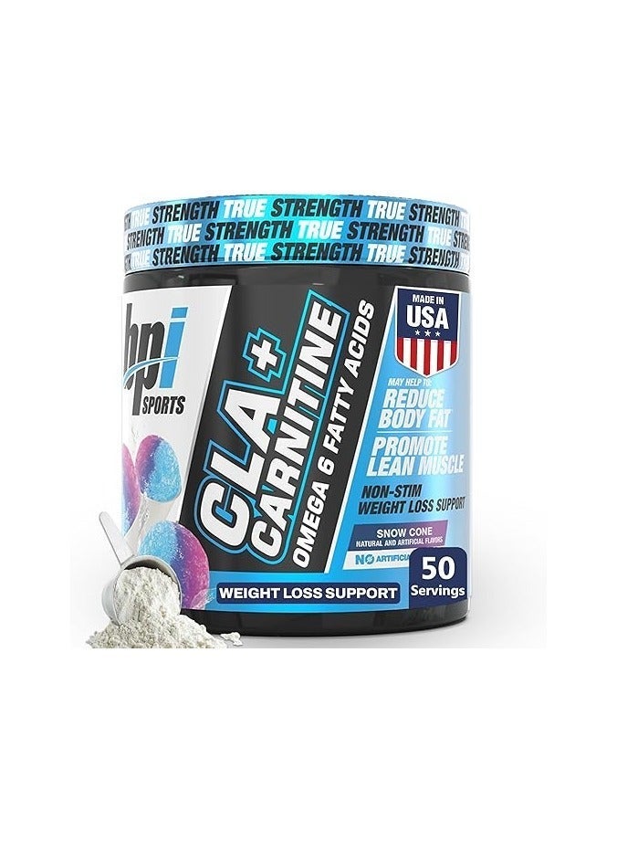 BPI SPORTS Cla+ Carnitine Snow Cone 50 Serving 370 Gm - Image 2