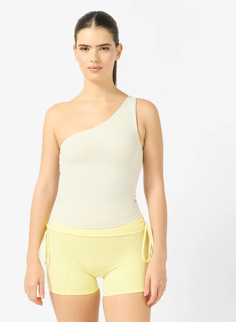 فورورد بلوزة بدون حمالات بكتف واحد