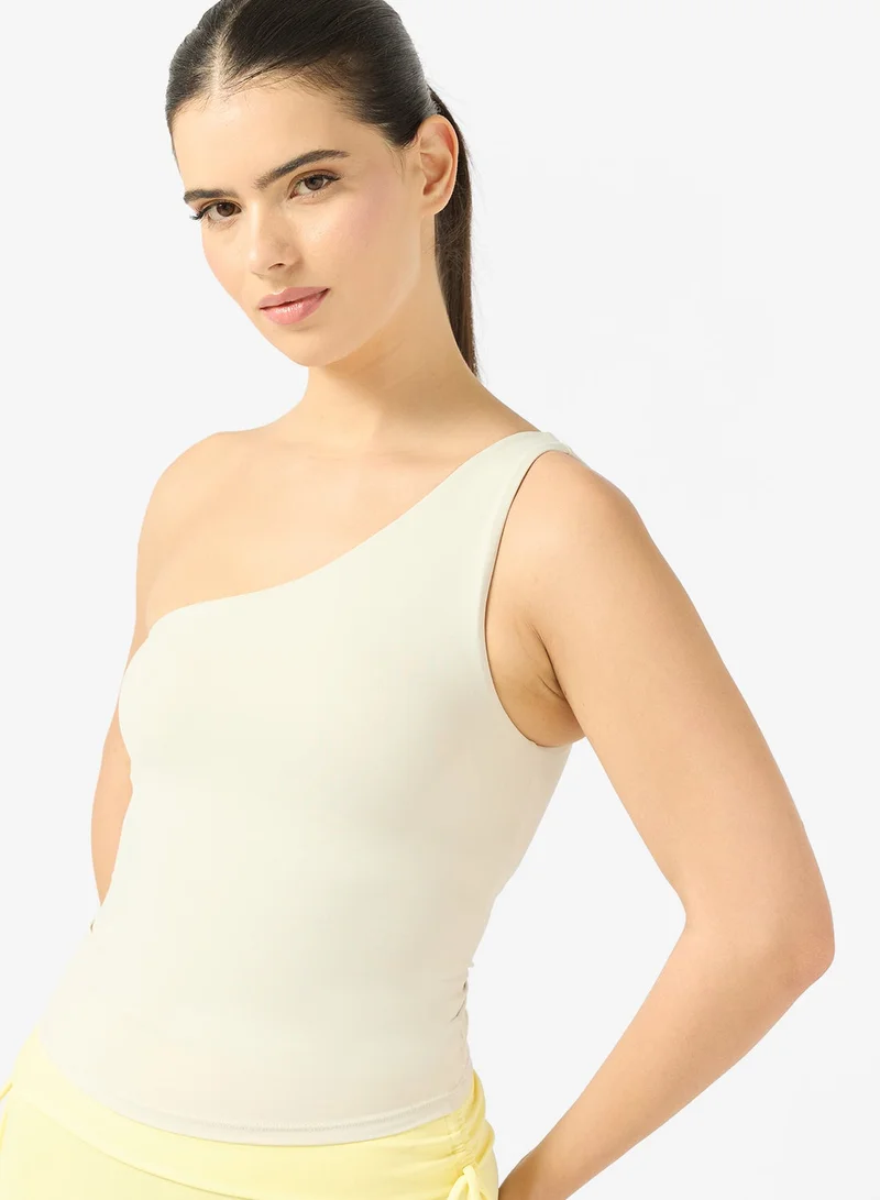 فورورد بلوزة بدون حمالات بكتف واحد