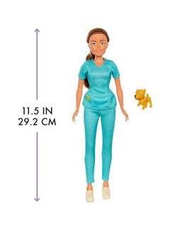 MGA Entertainment Dream Ella | I Am Fashion Doll - Veterinarian | Anime Doll | Fashions & Accessories | Material : Plastic | Character Doll Encourage Kids | Age Group :3+ Years  - Image 3