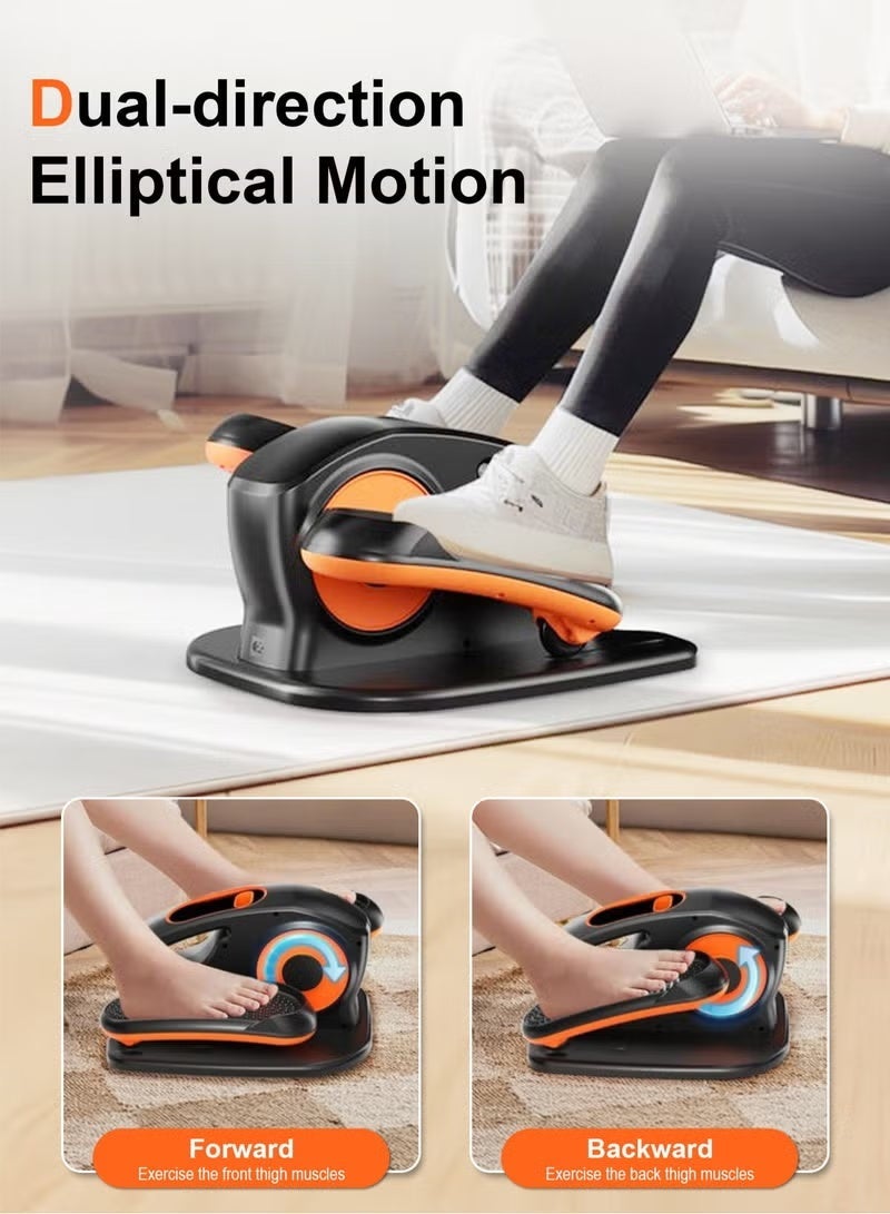 WALALLA Leg exercise machine with wireless remote control, under desk elliptical machine, elliptical leg exerciser for seniors, fully assembled, quiet and portable, electric seated pedal exerciser - Image 4