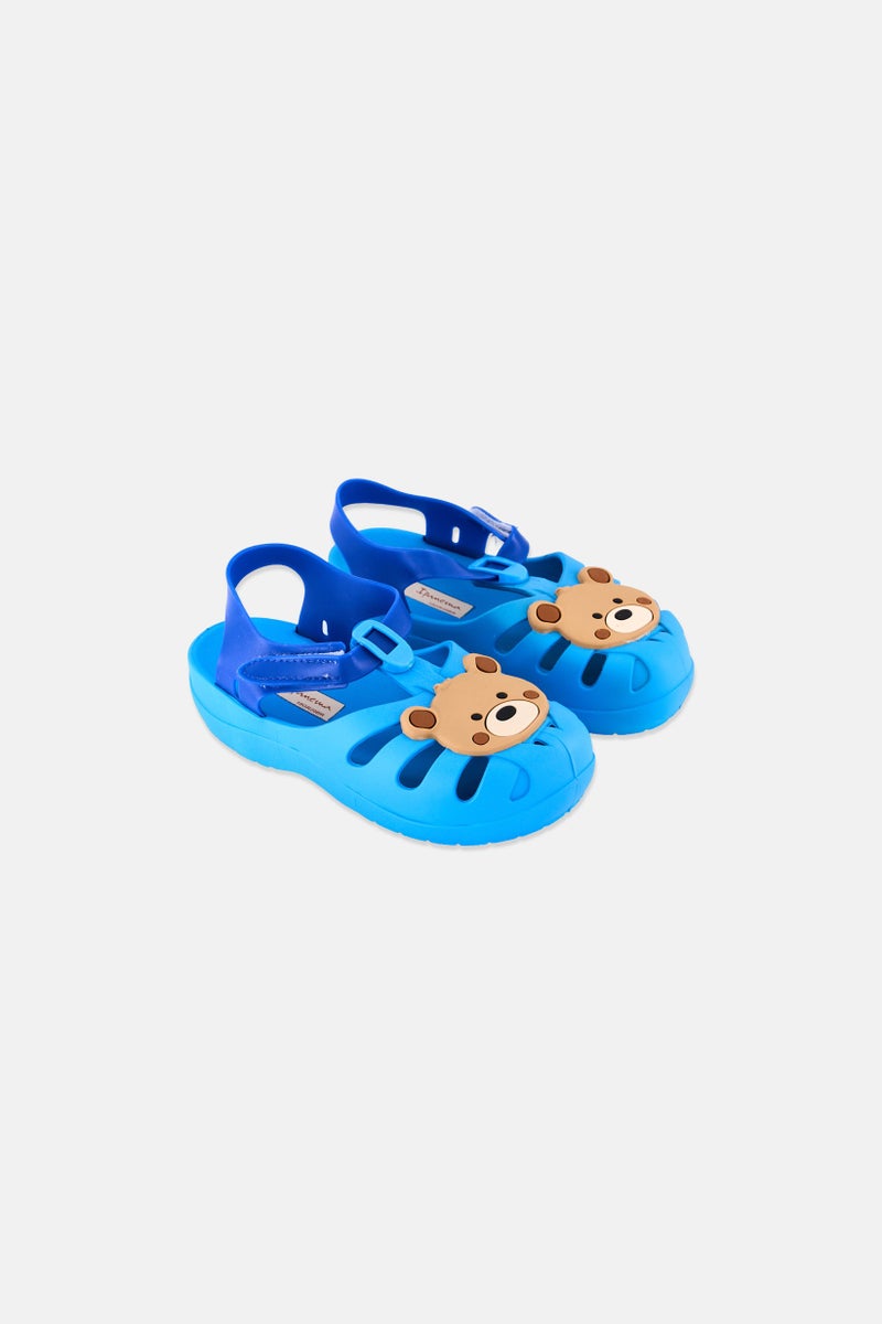 Ipanema Kids Girl Velcro Closure Sandal, Light Blue Combo - Image 1