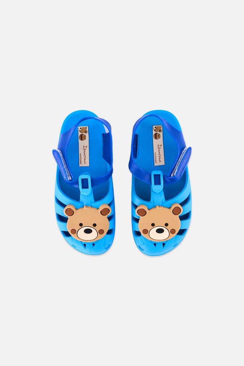 Ipanema Kids Girl Velcro Closure Sandal, Light Blue Combo - Image 3