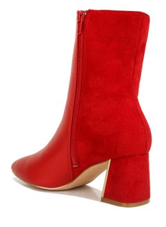 Red Suede Back Panel High Ankle Boots - pzsku/Z2FA0C8AABAECBCFA8ED3Z/45/_/1739862566/02f8551f-ab81-4c5d-b189-c843aa6cecad