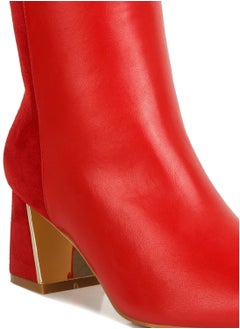 Red Suede Back Panel High Ankle Boots - pzsku/Z2FA0C8AABAECBCFA8ED3Z/45/_/1739862577/0adf8c71-4f69-40e8-b90b-89f5548aaefa