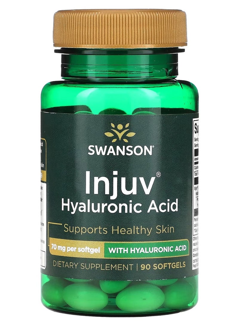 Swanson, حمض الهيالورونيك Injuv، 70 ملجم، 90 كبسولة هلامية