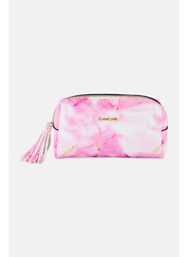 bebe Marble Print Cosmetic Pouch, Multicolor  - Image 1