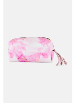 bebe Marble Print Cosmetic Pouch, Multicolor  - Image 2