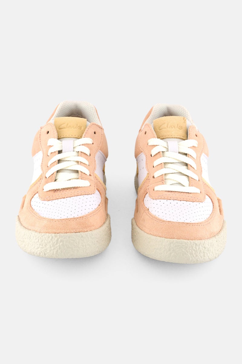 clarks Women Craftcup Court Lace Up Shoes, Pale Peach  - Image 4
