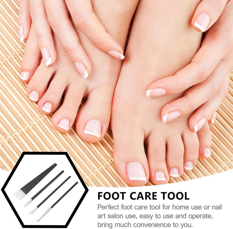 4pcs Foot Callus Remover Set with Pedicure Trimmers and Dead Skin Trimming Tools for Foot Care and Callus Removal at Home - Image 3