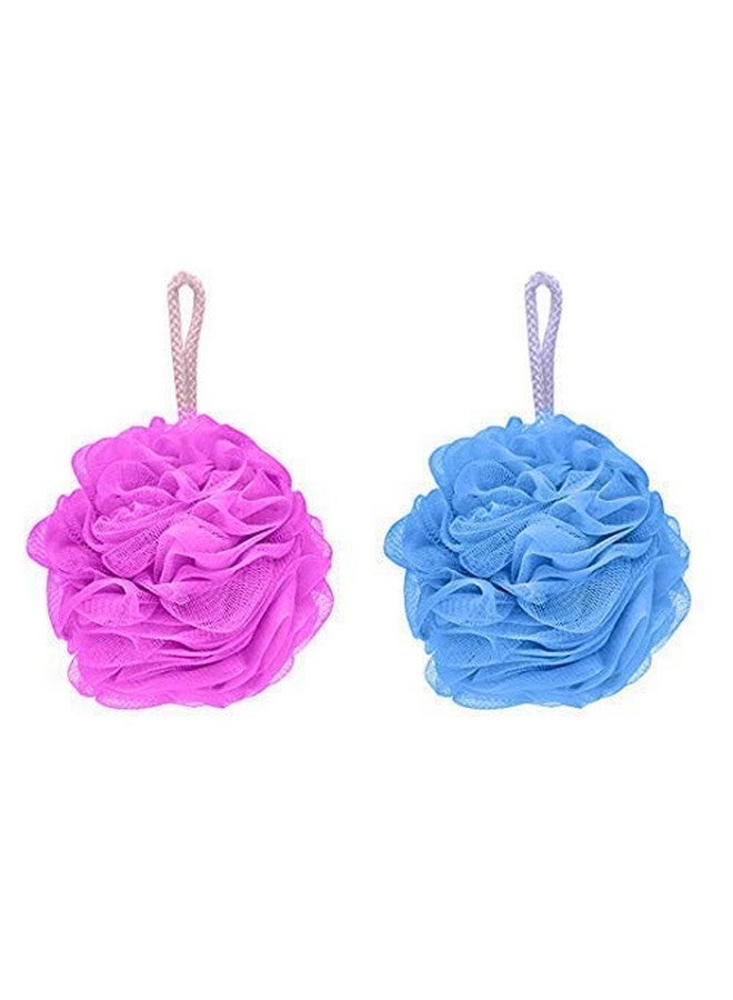 advancedestore Bath Sponge Round Loofah For Women & Men - Pebble - Soft & Fluffy With Multiple Layers of Fibrous Matrix For A Fun Shower Time | Scrub off Dead Skin, Soft Mesh, Gentle Exfoliation-2pcs - Image 3