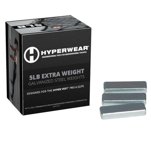Hyperwear Hyper Vest Weighted Vests for PRO or ELITE - Set of 35 2.3 oz 1/4 in thin weight vest plates (5lbs Total) - Image 1